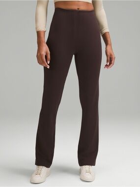 lululemon athletica Women’s High-Rise Straight-Leg Pants in Dark Brown